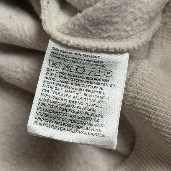 H&M x Disney Hoodie with Mickey Mouse Motif (Cream) - Size Small - Picture 6 of 8